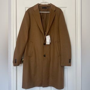 Wool Cashmere Chesterfield Coat.